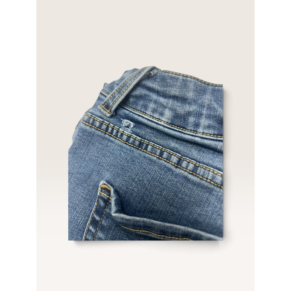 Time and Tru Womens Jeans Size 12 Short Medium Wash Straight Leg Stretch Denim - Picture 5 of 6